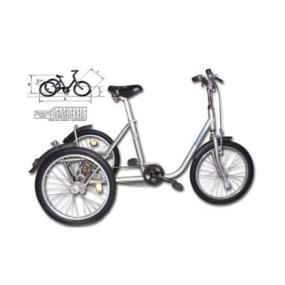 Trojkolesový invalidný bicykel Junior